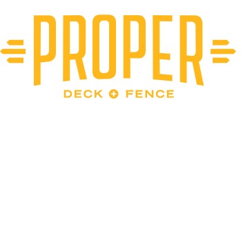 Proper Deck and Fence